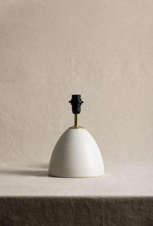 Ceramic lamp base - Smooth off white