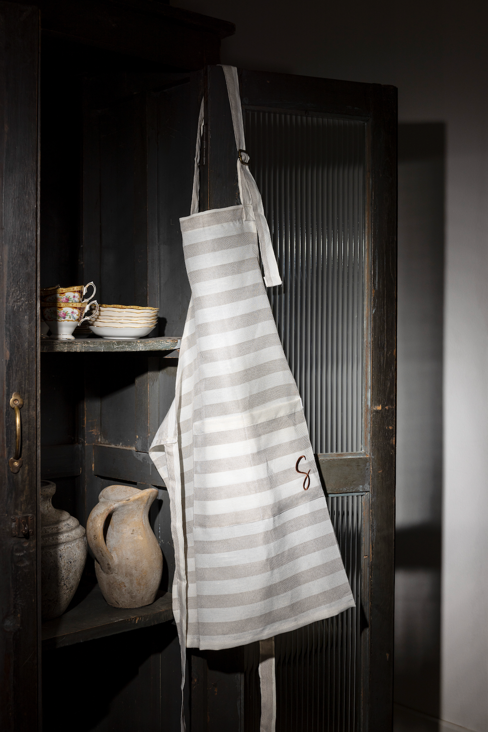 Striped Linen Apron