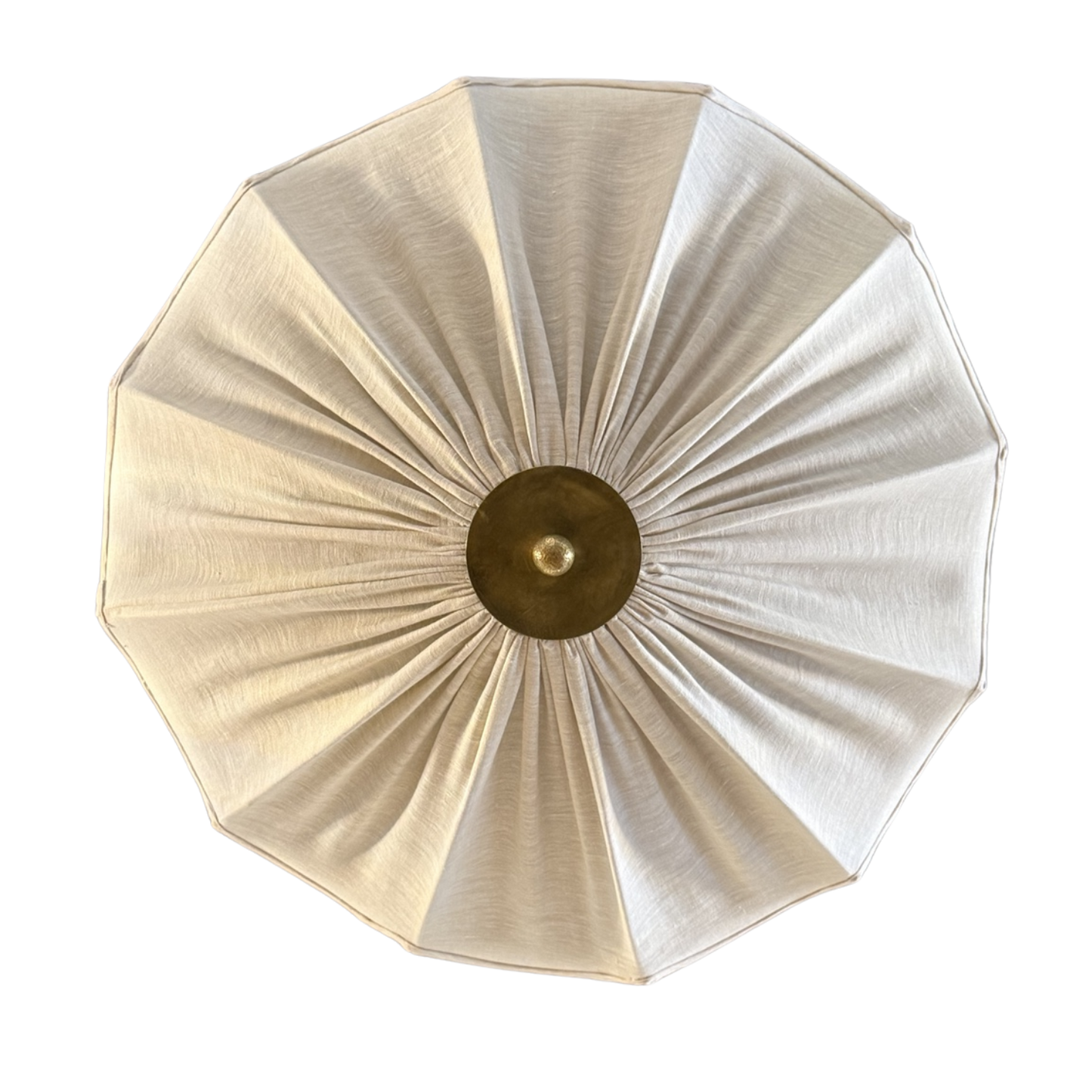 Riviera Linen Pendant - Solid brass