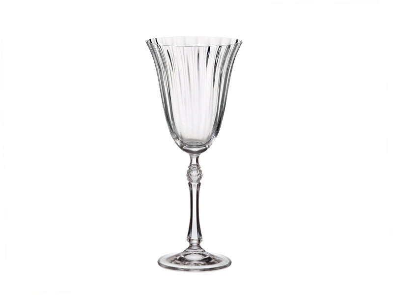 Bohemia Crystal Parus Optic White Wine Glass - Set of 6