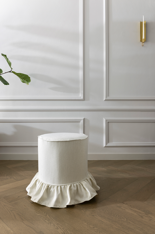 Rivoli Ottoman - Linen
